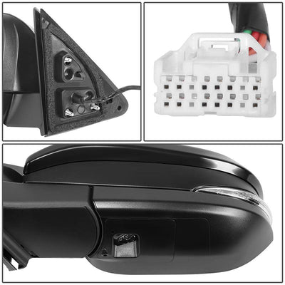 Powered Left Side Mirror W/Heated, Signal,Memory <br> 18-19 Toyota Highlander