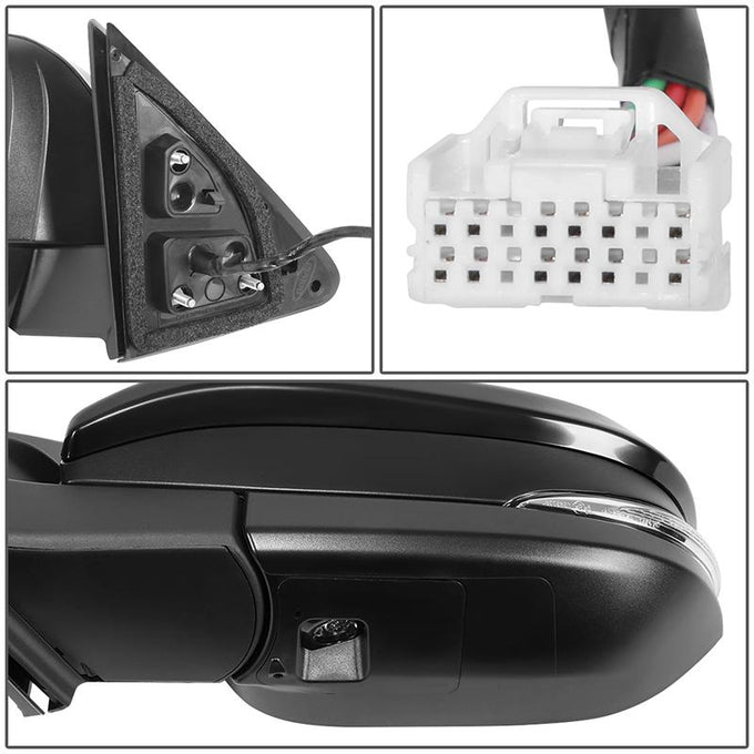 Powered Left Side Mirror W/Heated, Signal,Memory <br> 18-19 Toyota Highlander