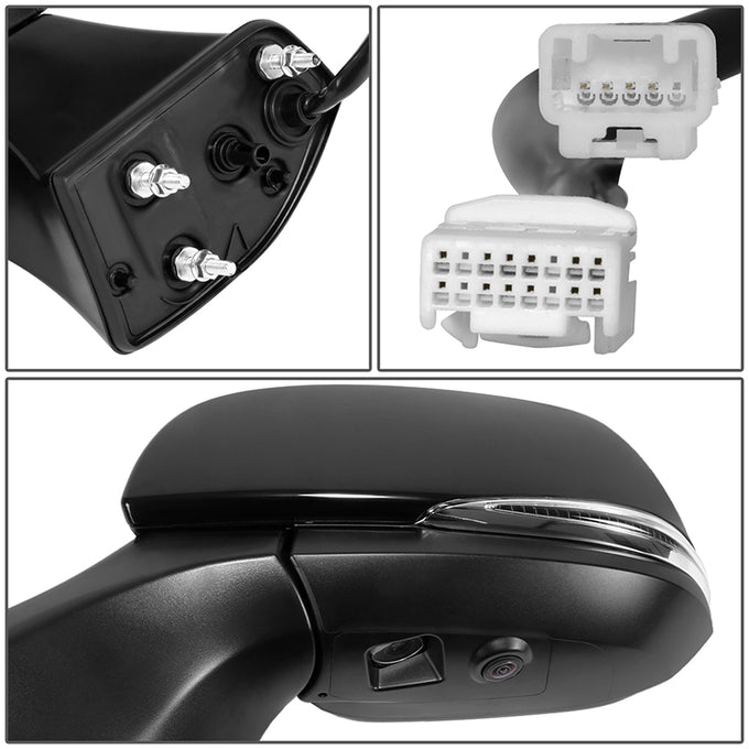 Powered Side View Mirrors With Heated, Signal, Memory <BR>20-24 Toyota Highlander
