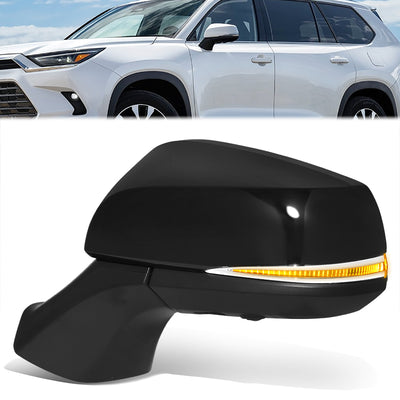 Powered Side View Mirrors With Heated, Signal, Memory <BR>20-24 Toyota Highlander