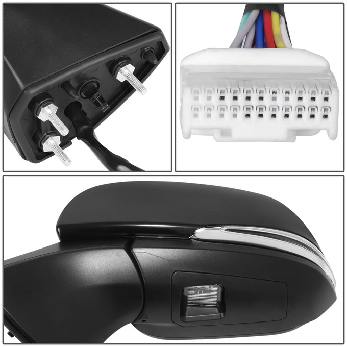 Powered Fold Left Side Mirror W/ Heated, Signal<br>21-24 Toyota Sienna