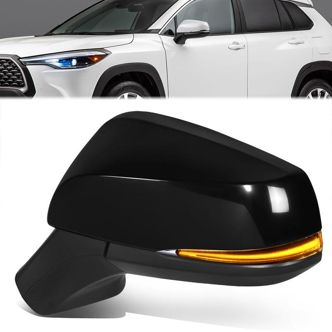 Powered Left Side Mirror W/ Heated, Signal, Blind Spot<br>22-24 Toyota Corolla Cross