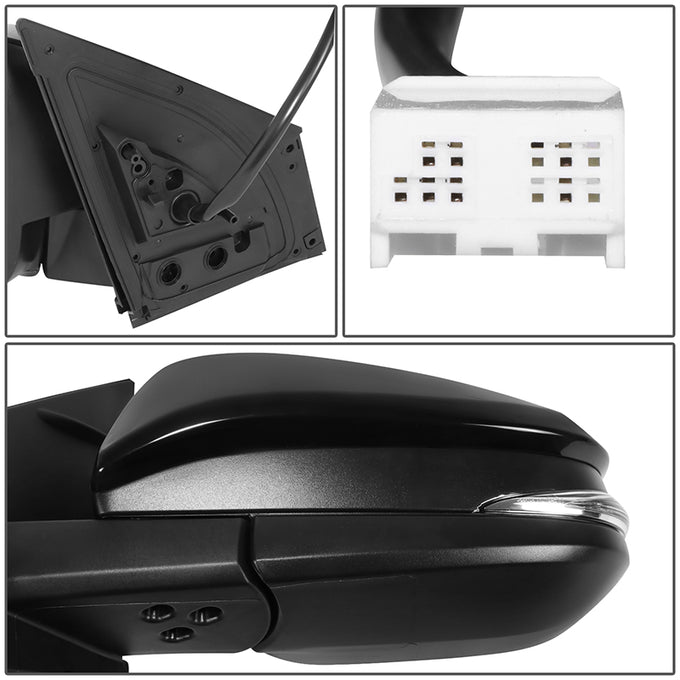 Powered Side View Mirrors With Heated, Signal <BR>16-18 Toyota RAV4