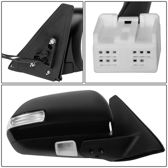 Powered Side View Mirrors With Heated, Signal <BR>10-13 Toyota 4Runner