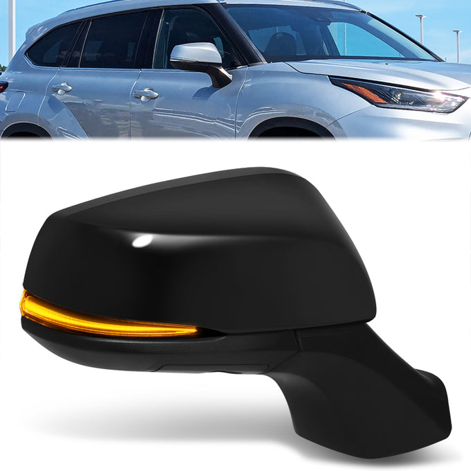 Powered Right Side Mirror W/ Heated, Signal, Puddle Light<br>20-24 Toyota Highlander