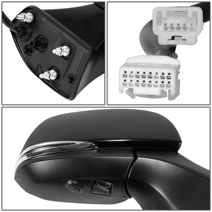 Powered Side View Mirrors With Heated, Signal, Memory <BR>20-24 Toyota Highlander
