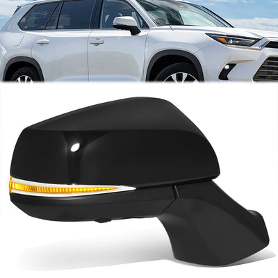 Powered Side View Mirrors With Heated, Signal, Memory <BR>20-24 Toyota Highlander