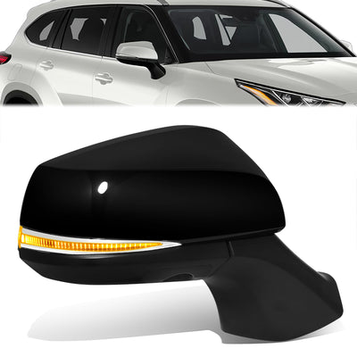 Powered Side View Mirrors With Heated, Signal, Memory <BR>20-24 Toyota Highlander