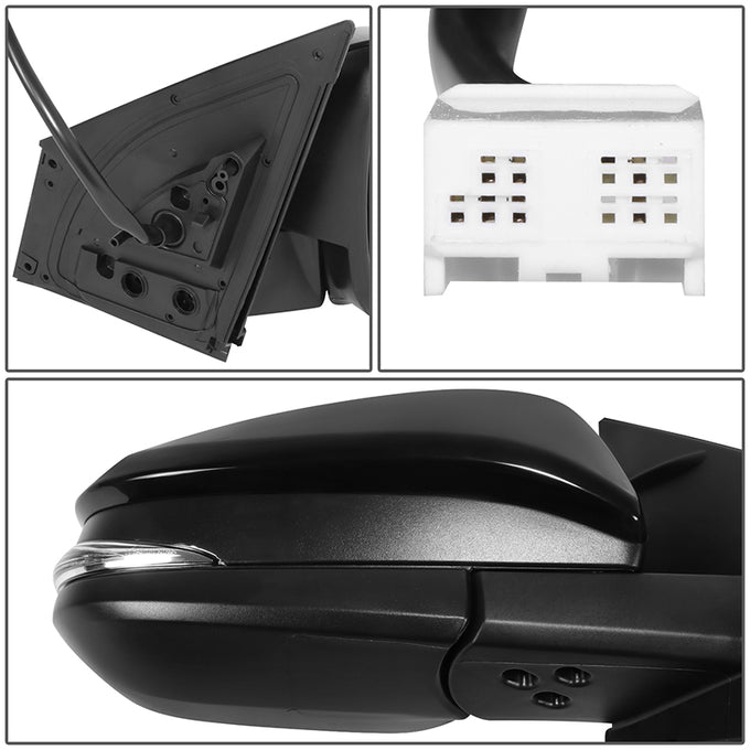 Powered Side View Mirrors With Heated, Signal <BR>16-18 Toyota RAV4