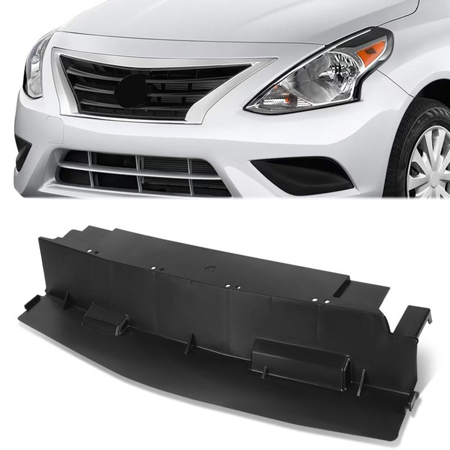 Factory Style Upper Radiator Support Cover <br>15-19 Nissan Versa