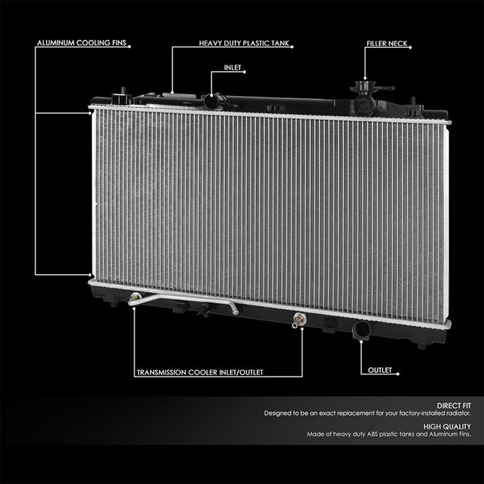 13035 Replacement Radiator <BR> 07-12 Lexus ES350, 07-11 Toyota Camry