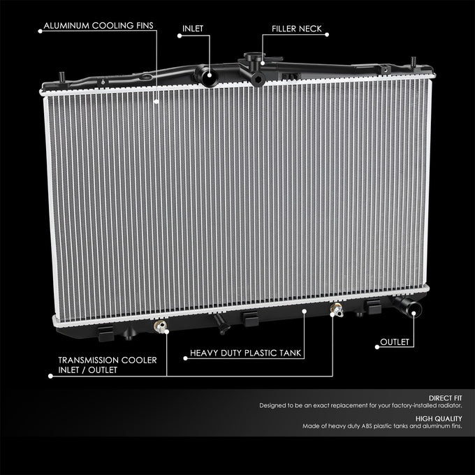 13117 Replacement Radiator<br>10-15 Lexus RX 350 450h, 11-16 Toyota Sienna 3.5L