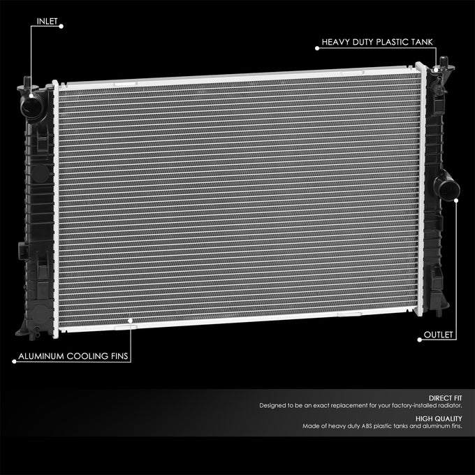 13125 Replacement Radiator <br> 10-12 Ford Fusion,11-12 Lincoln MKZ,10-11 Mercury Milan