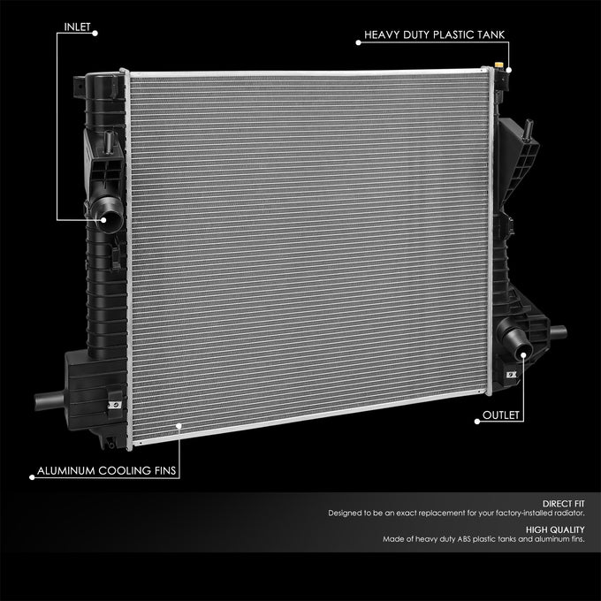 13231 Replacement Radiator<br>08-16 Ford F-250 F-350 F-450 F-550 Super Duty AT