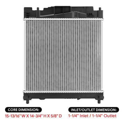 13263 Replacement Radiator <br>12-15 Scion iQ