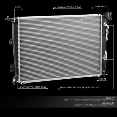 13282 Replacement Radiator<br>11-16 Hyundai Equus