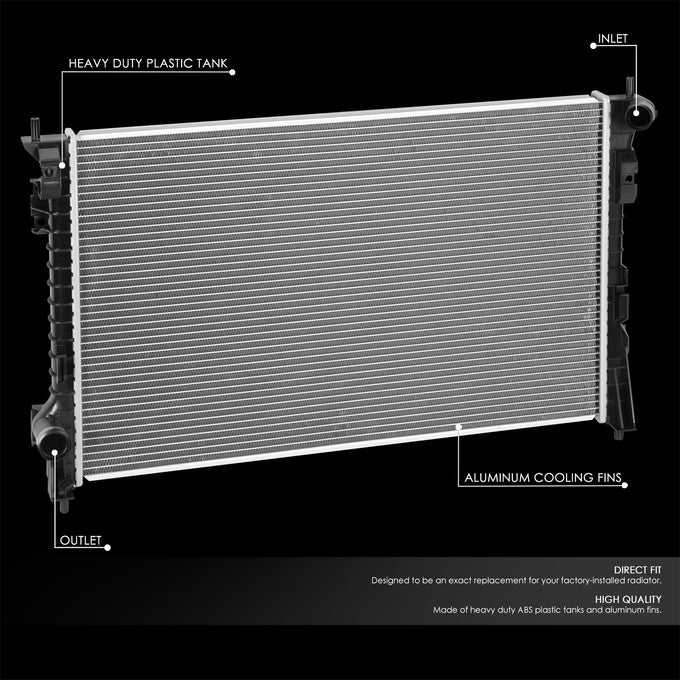 13307 Replacement Radiator <br>14-19 Ford Police Interceptor Sedan Taurus,10-16 Lincoln MKS