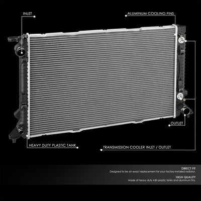 13310 Replacement Radiator<br>2008 Audi A5, 12-18 A6 A7, 10-16 S4, 12-17 S5 3.0L