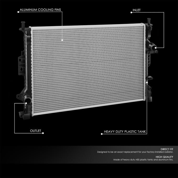13315 Replacement Radiator <br> 08-15 Land Rover LR2, 08-16 Volvo S60 S80 V60