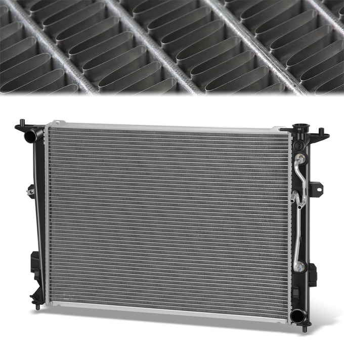 13387 Replacement Radiator <br> 09-14 Hyundai Genesis 4.6L 5.0L