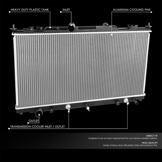 Factory Style Aluminum Core Radiator <BR>11-13 Mazda 6