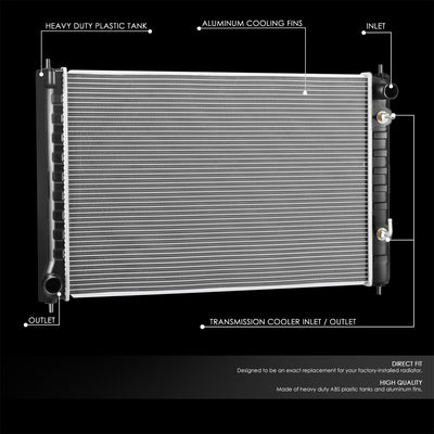 13406 Replacement Radiator<br>08-14 Nissan Murano, 11-17 Quest 3.5L