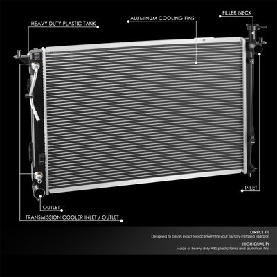 13407 Replacement Radiator<br>10-18 Hyundai Santa Fe, 11-15 Kia Sorento
