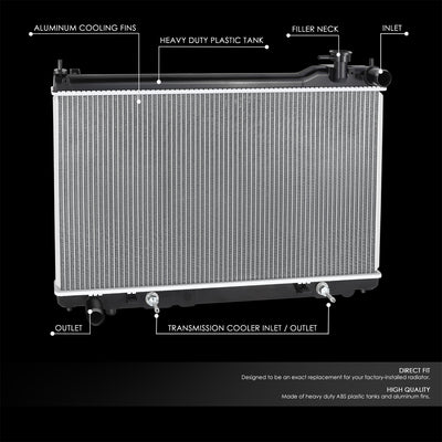 Factory Style Aluminum Core Radiator <BR>14-20 Acura RLX