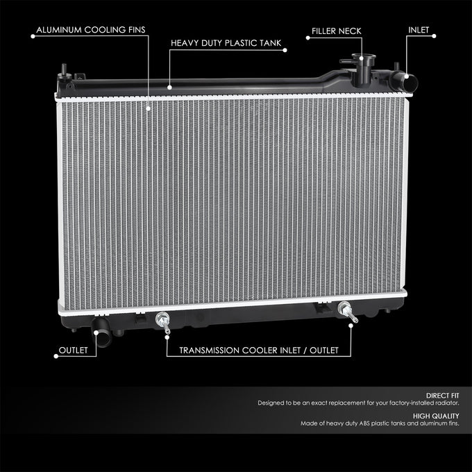 Factory Style Aluminum Core Radiator <BR>14-20 Acura RLX
