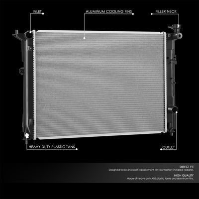 13456 Replacement Radiator<br>15-16 Hyundai Genesis 5.0L