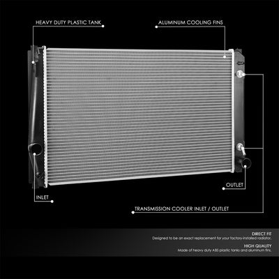 13550 Replacement Radiator<br>09-12 Toyota Rav4 3.5L