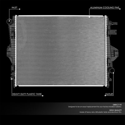 Factory Style Aluminum Core Radiator <BR>11-18 Porsche Cayenne