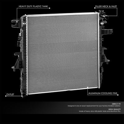Factory Style Aluminum Radiator <br>11-13 Infiniti Qx56, 17-20 Nissan Armada