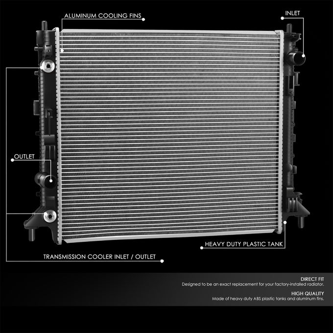 13598 Replacement Radiator<br>16-18 Cadillac ATS, 16-21 Chevy Camaro