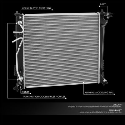 13607 Replacement Radiator<br>17-21 Kia Sportage 2.0L