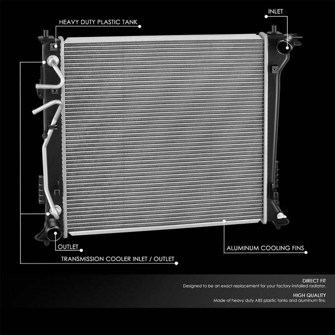 13607 Replacement Radiator<br>17-21 Kia Sportage 2.0L
