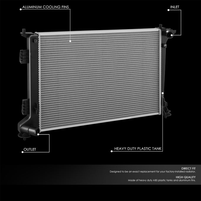 13608 Replacement Radiator <br> 17-21 Kia Sportage 2.4L