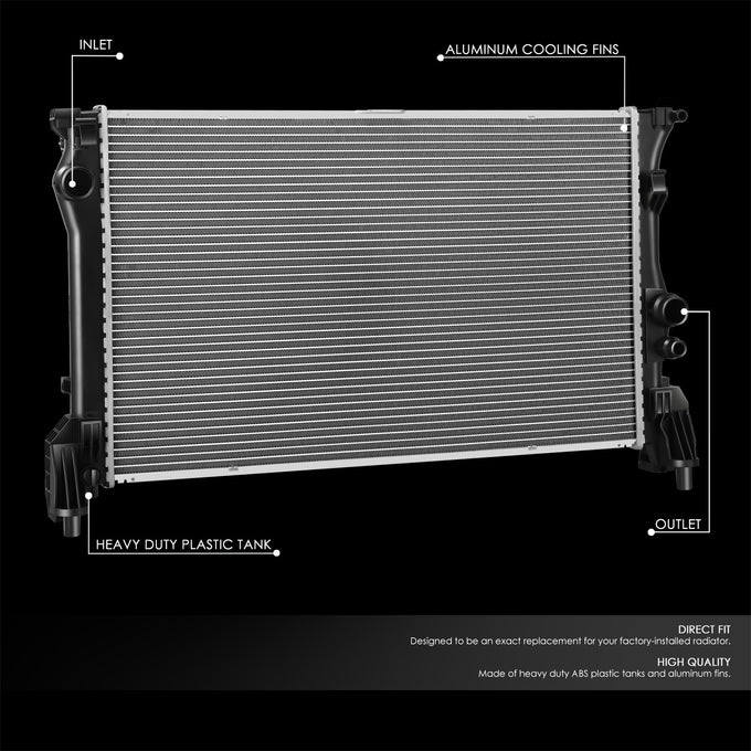 13610 Replacement Radiator<br>16-23 Mercedes-Benz Metris