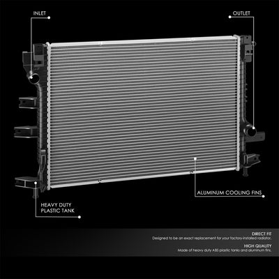 13628 Replacement Radiator<br>17-19 Ford Fusion, 17-20 Lincoln Mkz 2.7L 3.0L