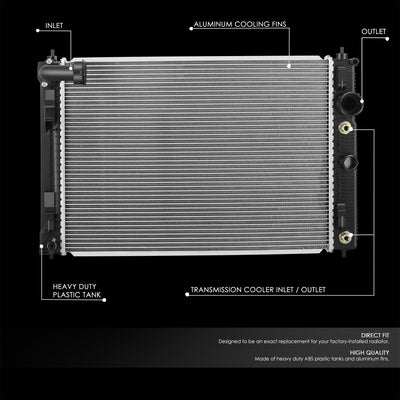 13632 Factory Replacement Radiator <br>16-19 Infiniti Q50, 17-19 Q60 2.0L