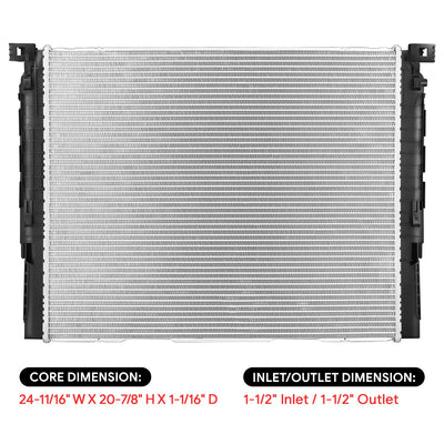 13634 Replacement Radiator<br>16-19 BMW 740i, 17-19 BMW 540i, 17-19 BMW 530i, xDrive