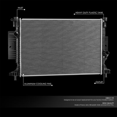 13650 Replacement Radiator<br>17-19 Ford Escape, Lincoln Mkc