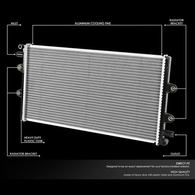 13654 Replacement Radiator <br> 12-21 Chevy Camaro, Cadillac CTS 6.2L