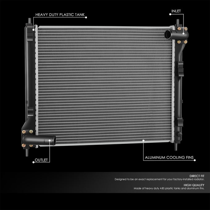13661 Replacement Radiator<br>15-17 Nissan Juke, 17-19 Sentra