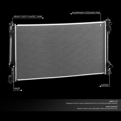 13667 Replacement Radiator<br>19-23 Toyota RAV4, 19-22 Avalon, 18-23 Camry, 21-22 Venza