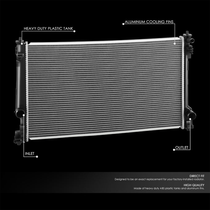 13667 Replacement Radiator<br>19-23 Toyota RAV4, 19-22 Avalon, 18-23 Camry, 21-22 Venza