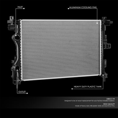 13687 Replacement Radiator<br>17-22 Jeep Compass, 17-21 Renegade