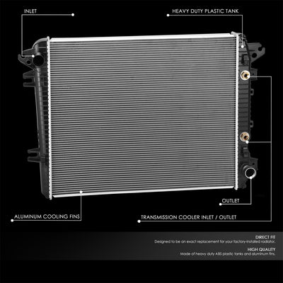 13690 Replacement Radiator <br> 17-19 Chevy Silverado/ GMC Sierra 2500 3500 6.6L Turbo