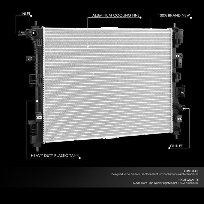 13691 Replacement Radiator<br>18-26 GMC Terrain, 18-22 Chevy Equinox