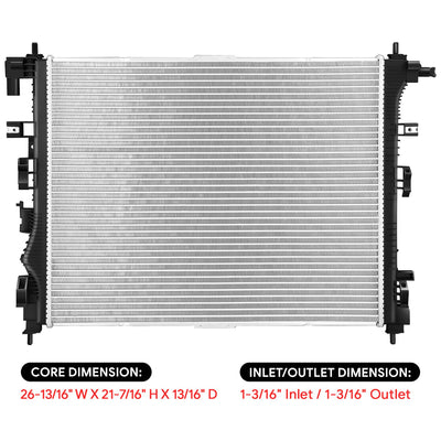 13691 Replacement Radiator<br>18-26 GMC Terrain, 18-22 Chevy Equinox
